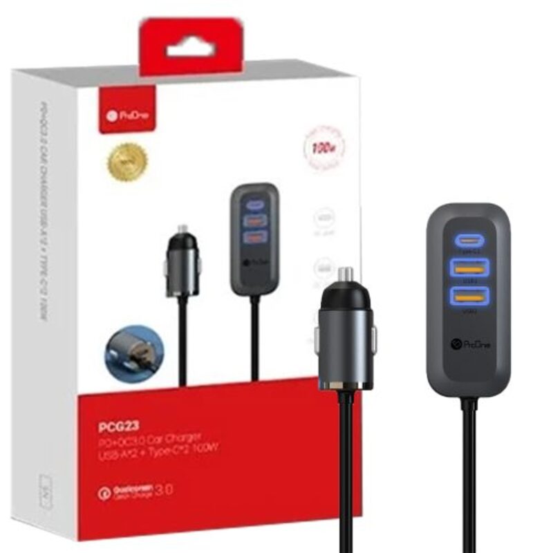 شارژر فندکی 100وات پرووان مدل PCG23 شارژر فندکی 100وات پرووان مدل PCG23