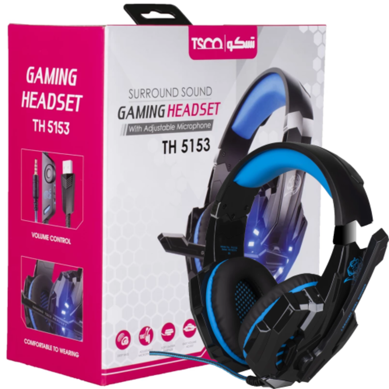 هدست مخصوص بازی تسکو مدل TH 5153 هدست مخصوص بازی تسکو مدل TH 5153
