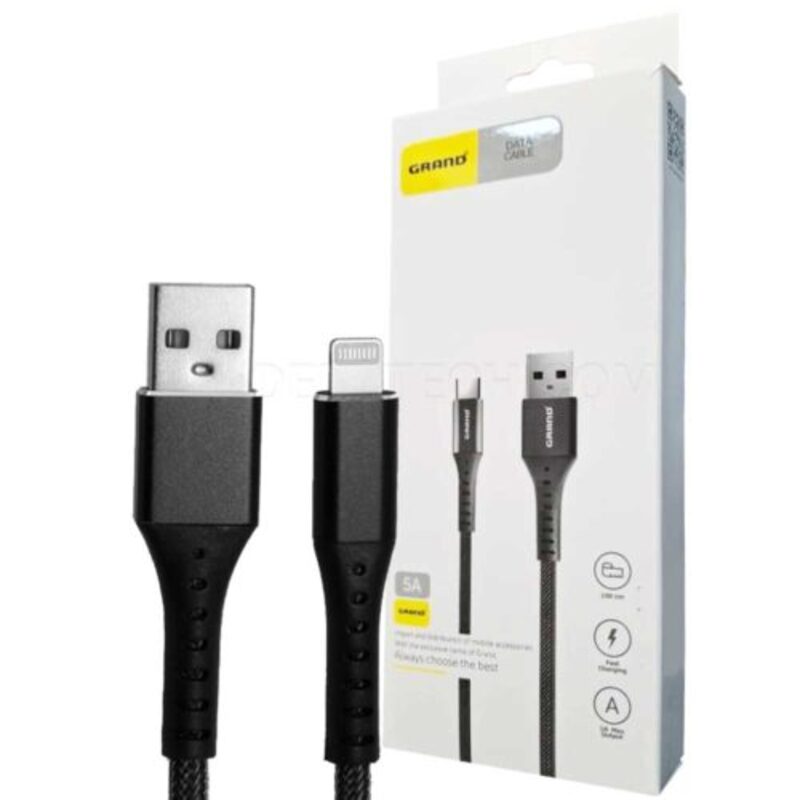 کابل تبدیل USB به لایتنینگ گرنداسکای مدل GK-04 طول 1 متر کابل تبدیل USB به لایتنینگ گرنداسکای مدل GK-04 طول 1 متر