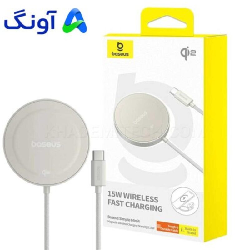 شارژر بی سیم بیسوس مدل BASEUS P10273300G21-00 15W شارژر بی سیم بیسوس مدل BASEUS P10273300G21-00 15W