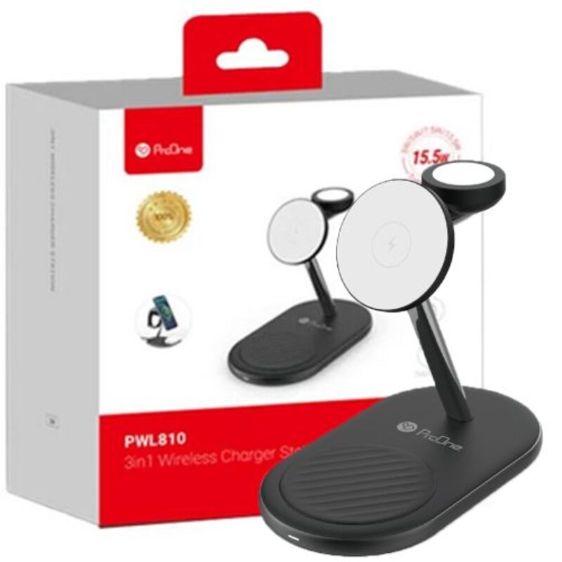 شارژر بی سیم 3 در 1 پرووان مدل PWL810 شارژر بی سیم 3 در 1 پرووان مدل PWL810